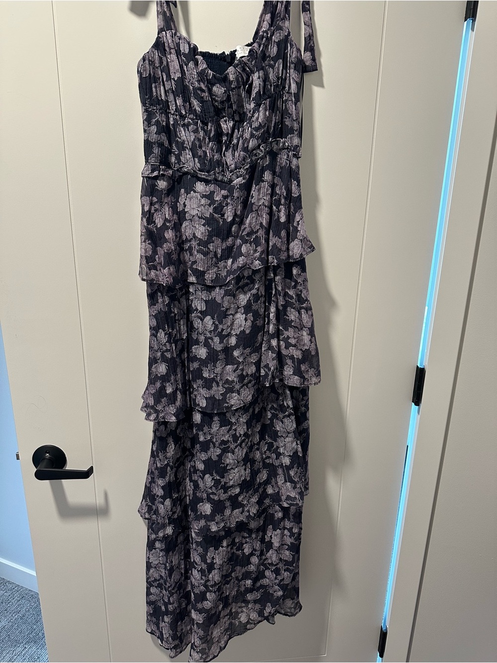 Astr the label mellorie dress navy/gray